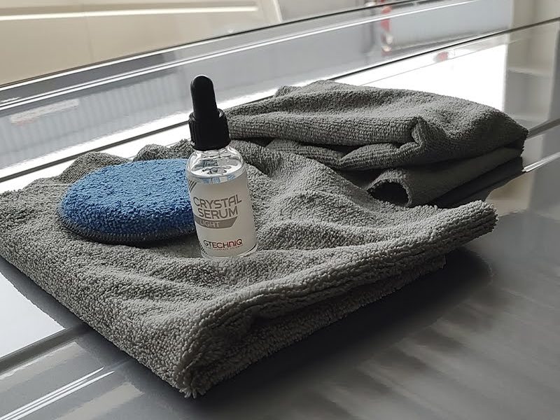 recubrimiento nanoceramico de la marca gtechniq con aplicador y microfibra